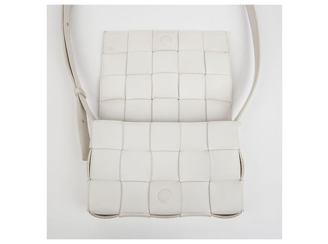 Bottega Veneta Borsa a tracolla Cassette Bianco - vista 14
