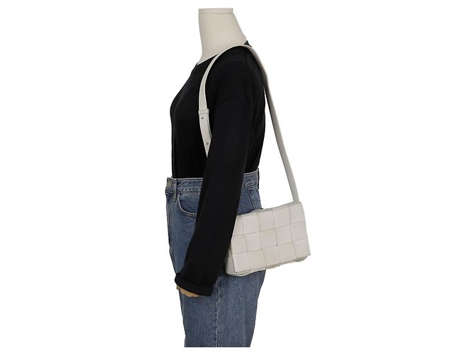 Bottega Veneta Borsa a tracolla Cassette Bianco - vista 18