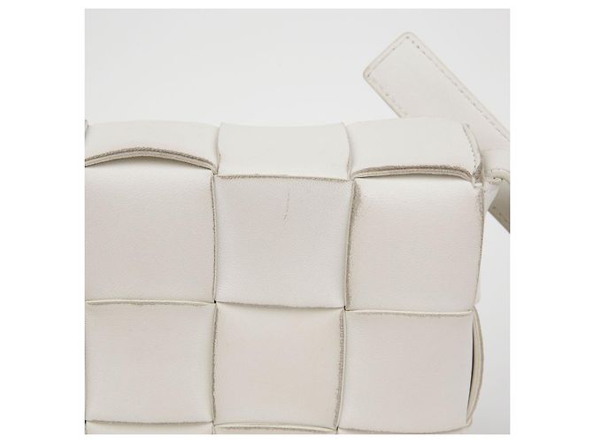 Bottega Veneta Borsa a tracolla Cassette Bianco - vista 6