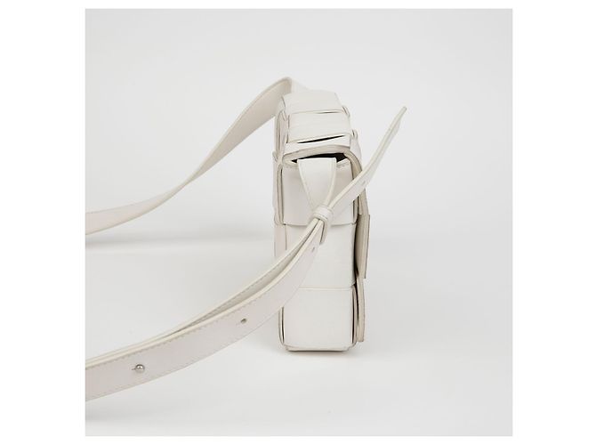 Bottega Veneta Borsa a tracolla Cassette Bianco - vista 7