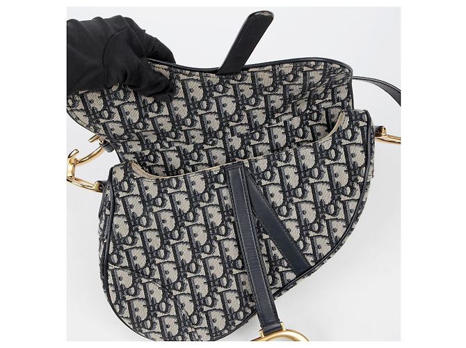 Dior Saddle Schultertasche Blau - Ansicht 10