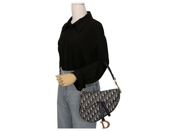 Dior Saddle Schultertasche Blau - Ansicht 12