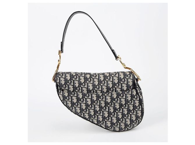 Dior Saddle Schultertasche Blau - Ansicht 4