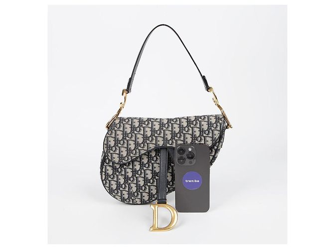 Dior Saddle Schultertasche Blau - Ansicht 9