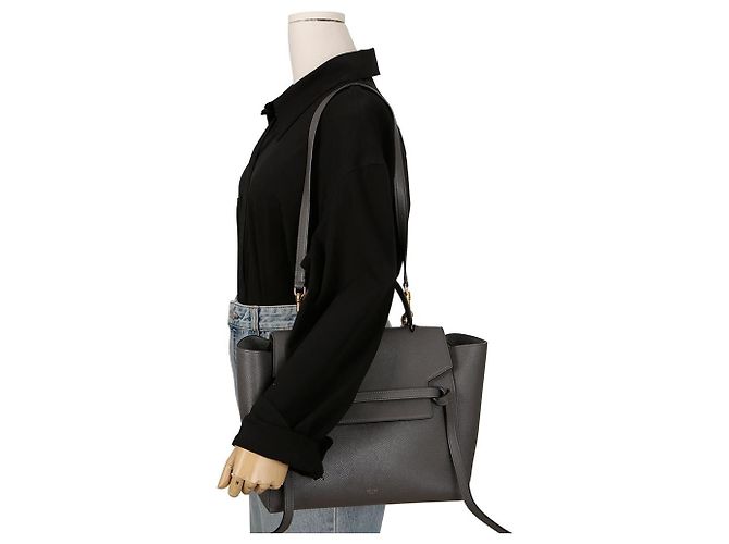 Belt Bag Céline Mini Tote Schultertasche mit Gürtel Braun - Ansicht 13