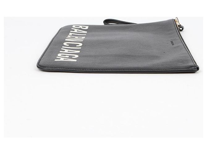 Balenciaga Clutch con tracolla con logo Nero - vista 5