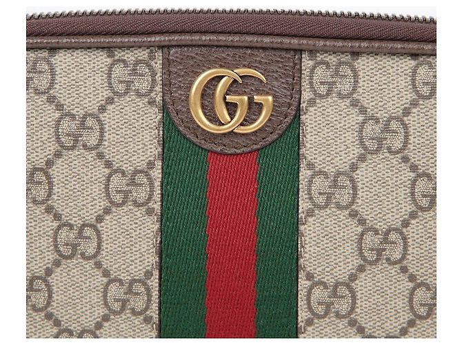 Gucci Pochette Ophidia Castaño - vista 3