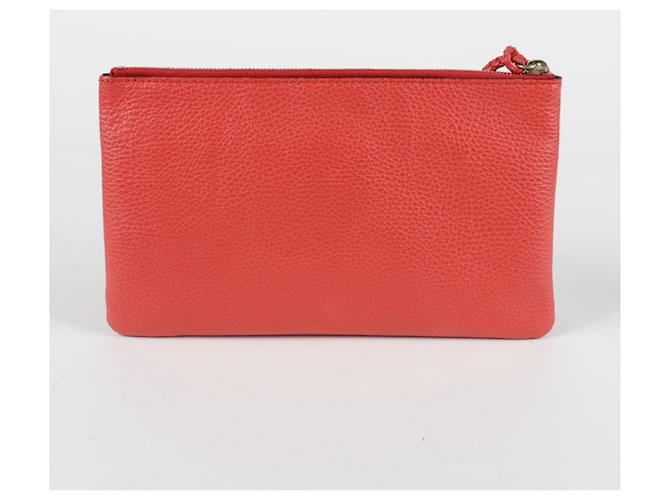 Bamboo Gucci Pochette in bambù con nappa Rosso - vista 4
