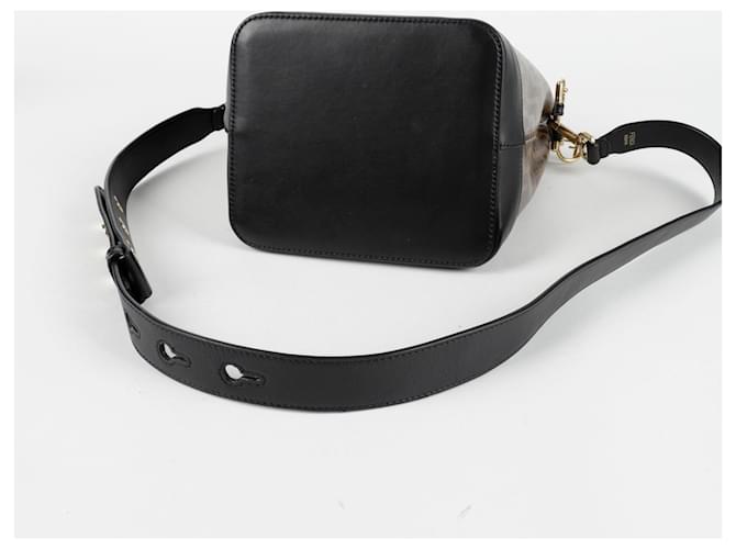 Fendi Borsa a tracolla a secchiello Montrezo Small Marrone - vista 6