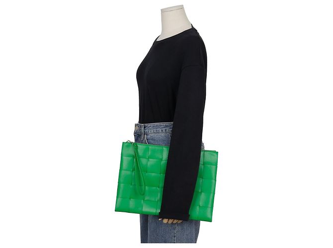 Bottega Veneta Pochette Cassette Large Verde - vista 10