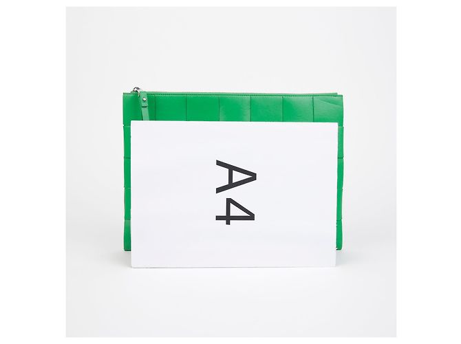 Bottega Veneta Pochette Cassette Large Verde - vista 8