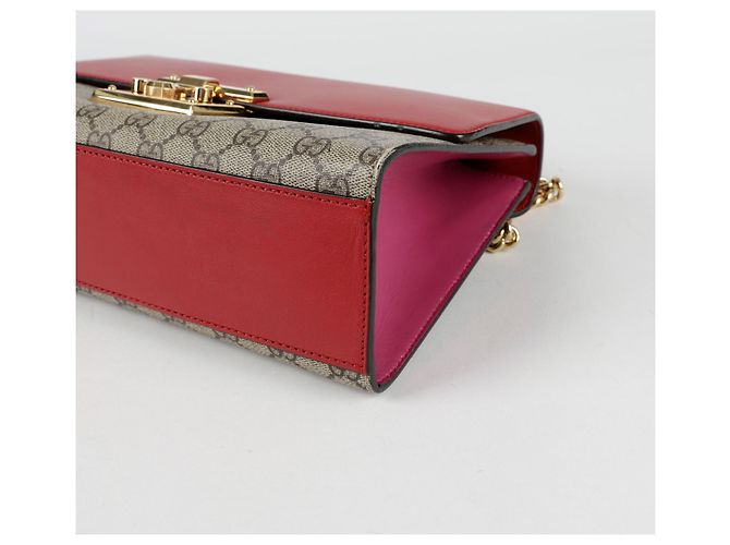 Padlock Gucci Borsa a spalla con lucchetto medio Rosso - vista 11
