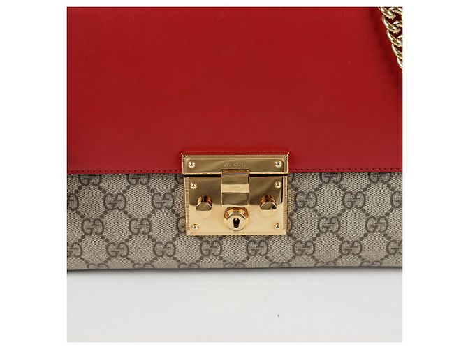 Padlock Gucci Borsa a spalla con lucchetto medio Rosso - vista 2