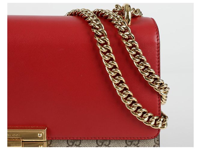 Padlock Gucci Borsa a spalla con lucchetto medio Rosso - vista 3
