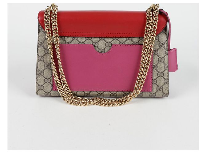 Padlock Gucci Borsa a spalla con lucchetto medio Rosso - vista 5