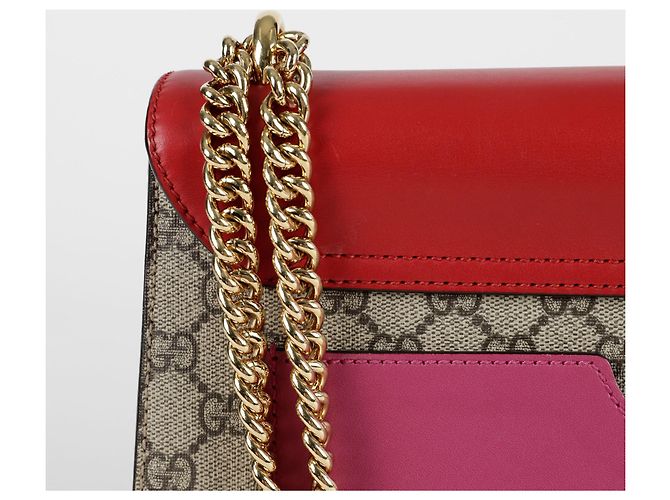 Padlock Gucci Borsa a spalla con lucchetto medio Rosso - vista 6