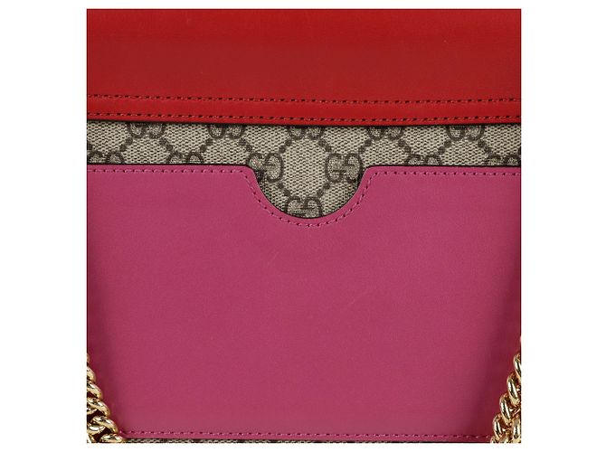 Padlock Gucci Borsa a spalla con lucchetto medio Rosso - vista 7