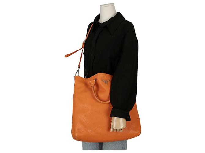 Prada Borsa tote a spalla Arancione - vista 14