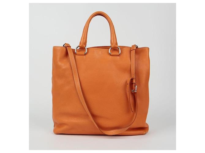 Prada Borsa tote a spalla Arancione - vista 4