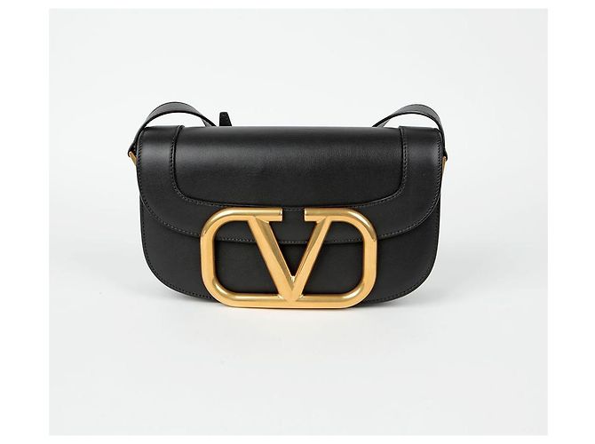 Valentino Borsa a tracolla Superbee con logo Nero - vista 2