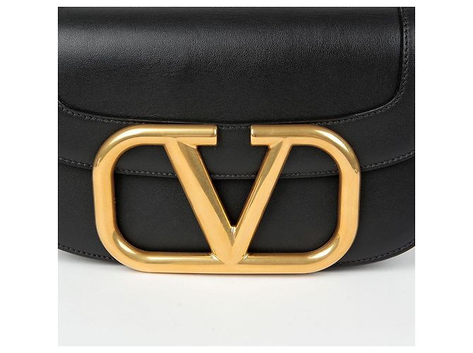 Valentino Borsa a tracolla Superbee con logo Nero - vista 3