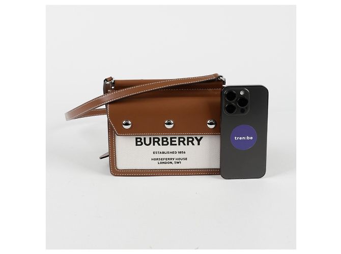 Burberry Borsa a tracolla con tasca Hospery Marrone - vista 9