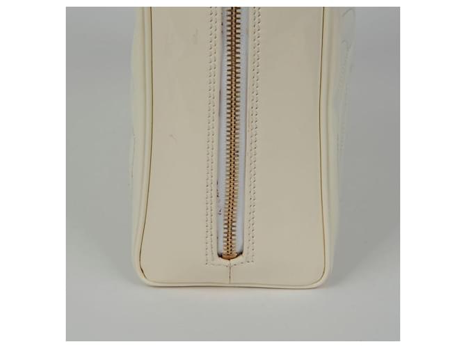 Chanel Borsa da bowling con logo Triple CC Bianco - vista 10