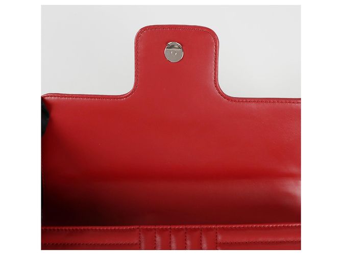 Prada Borsa a tracolla incrociata Diagram Chain Rosso - vista 9