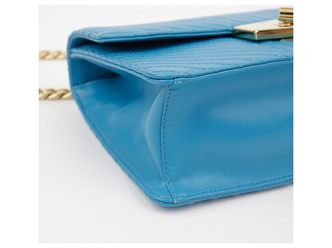 Prada Bolso cruzado de cadena con cierre Diagram Azul - vista 6