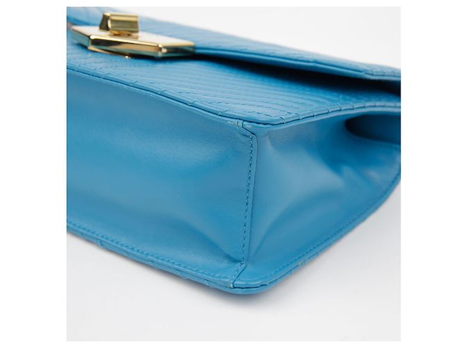 Prada Bolso cruzado de cadena con cierre Diagram Azul - vista 7