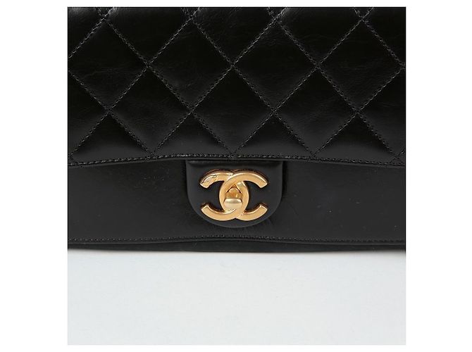 Chanel Borsa a spalla con pattina a fisarmonica Nero - vista 3