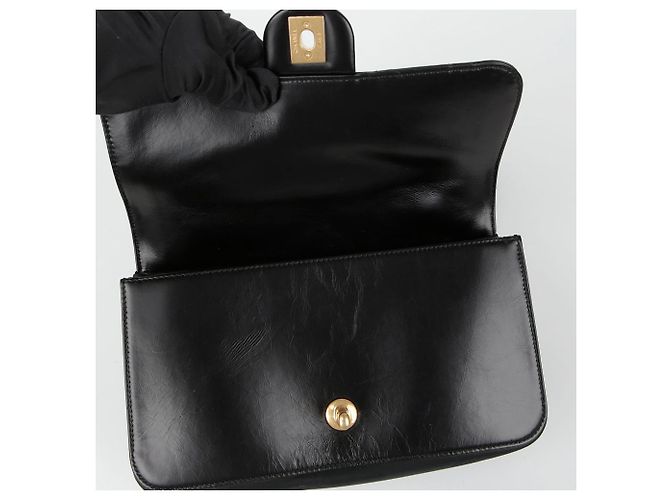 Chanel Borsa a spalla con pattina a fisarmonica Nero - vista 9