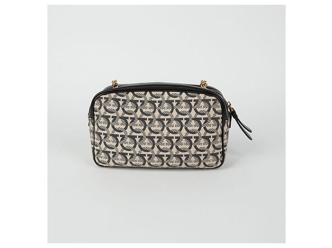 Salvatore Ferragamo Borsa a tracolla Gancini Marrone - vista 4