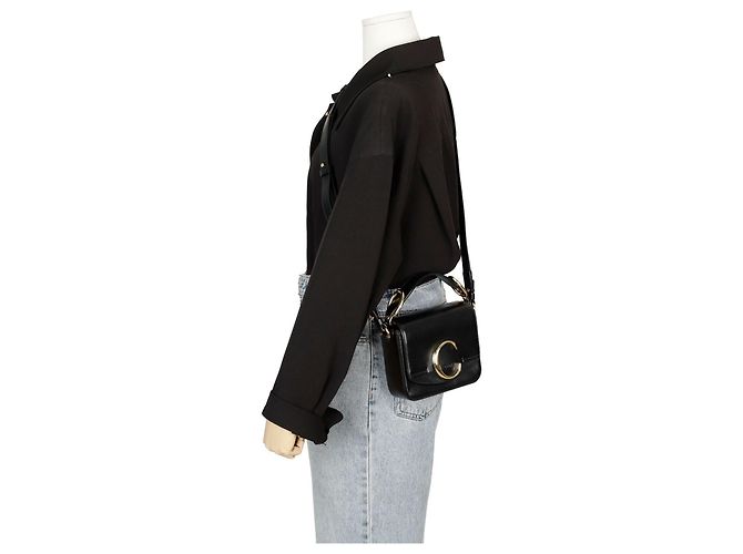 Chloé Borsa mini tote firmata Nero - vista 11