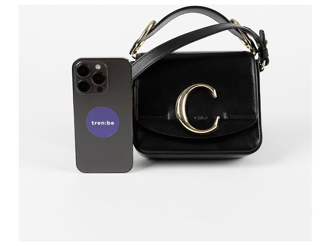 Chloé Borsa mini tote firmata Nero - vista 7