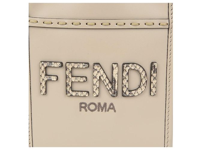 Fendi Borsa a spalla mini Sunshine Marrone - vista 2