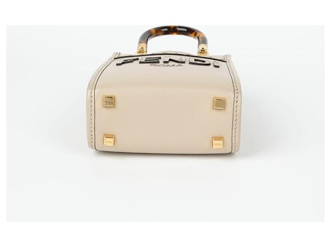 Fendi Borsa a spalla mini Sunshine Marrone - vista 5