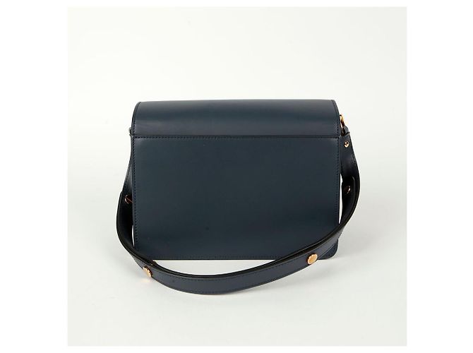 Marni Borsa a tracolla media Trunk Blu - vista 3