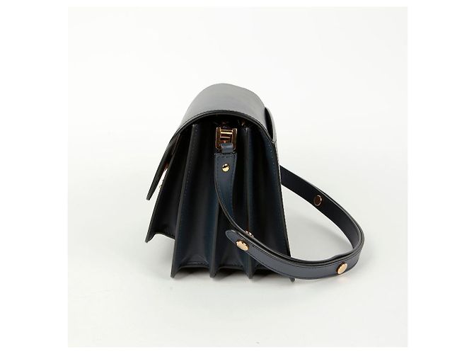 Marni Borsa a tracolla media Trunk Blu - vista 4