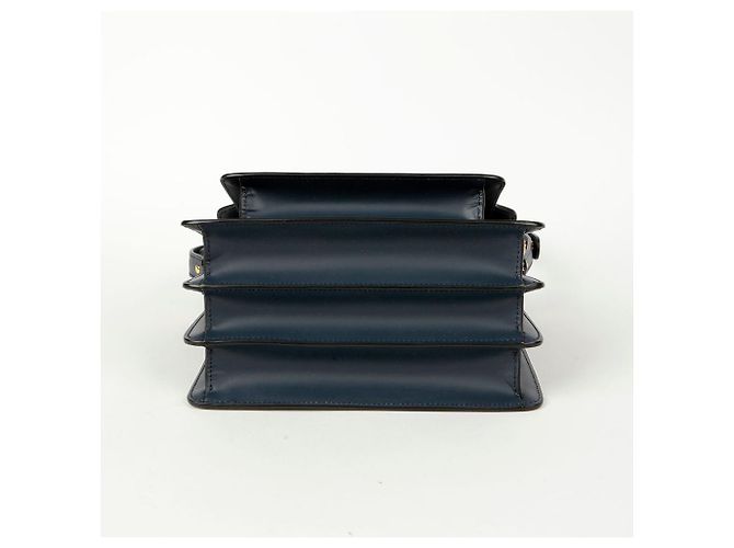 Marni Borsa a tracolla media Trunk Blu - vista 6