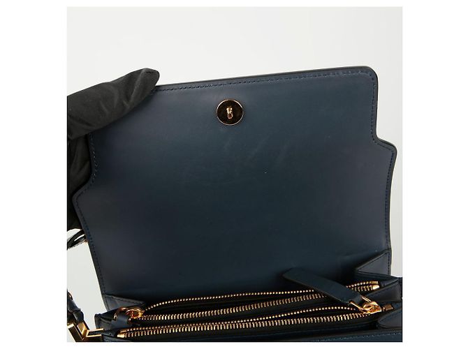 Marni Borsa a tracolla media Trunk Blu - vista 8