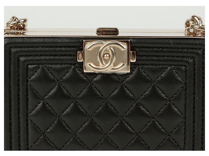 Chanel Borsa a tracolla Boy Minodier Nero - vista 2