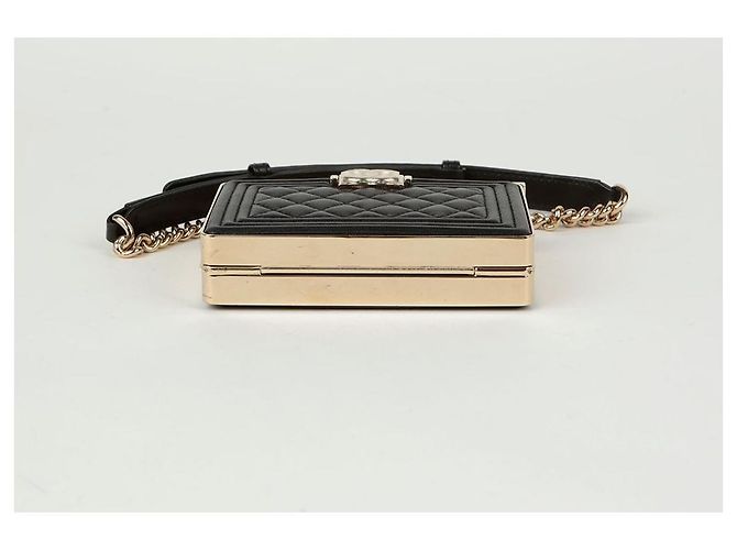 Chanel Borsa a tracolla Boy Minodier Nero - vista 5