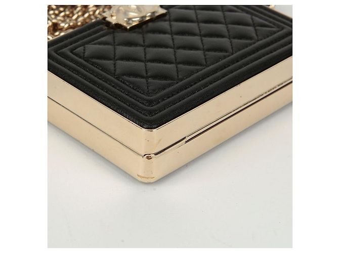 Chanel Borsa a tracolla Boy Minodier Nero - vista 6
