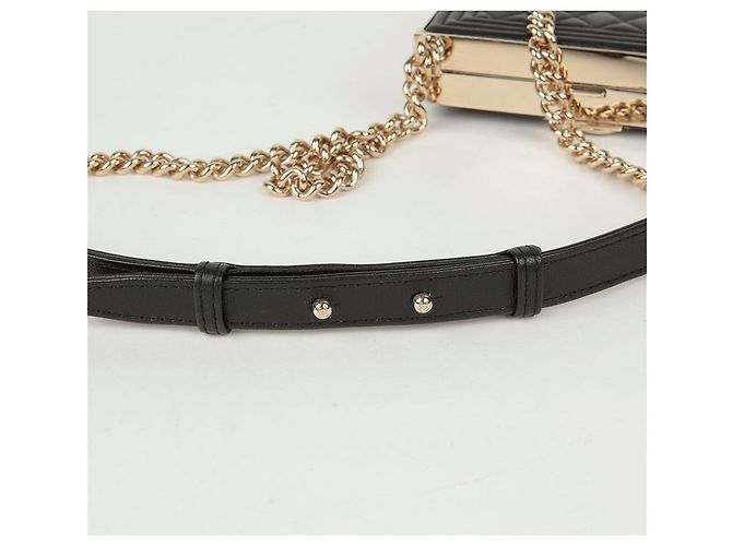 Chanel Borsa a tracolla Boy Minodier Nero - vista 8