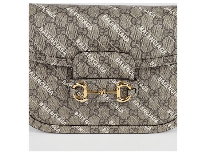 Gucci Borsa a tracolla piccola Horsebit Hacker Bianco - vista 2