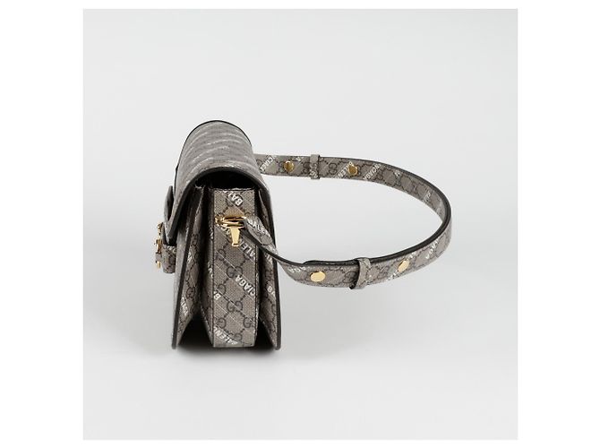Gucci Borsa a tracolla piccola Horsebit Hacker Bianco - vista 3