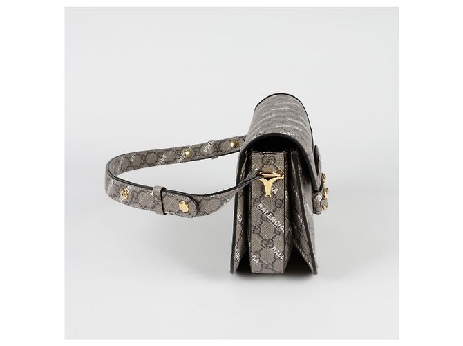 Gucci Borsa a tracolla piccola Horsebit Hacker Bianco - vista 5
