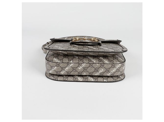Gucci Borsa a tracolla piccola Horsebit Hacker Bianco - vista 6