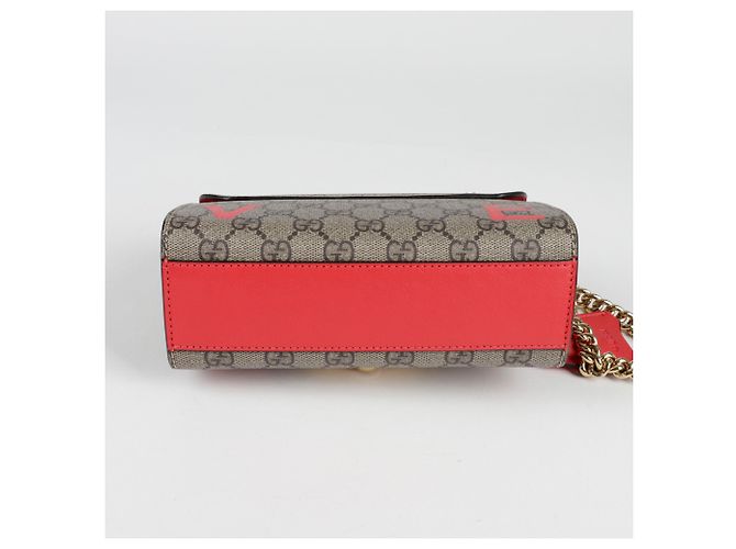 Padlock Gucci Sac à bandoulière LOVE avec cadenas Rouge - vue 6